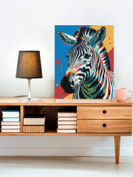 Raqamlar bo'yicha rasm "Zebra"