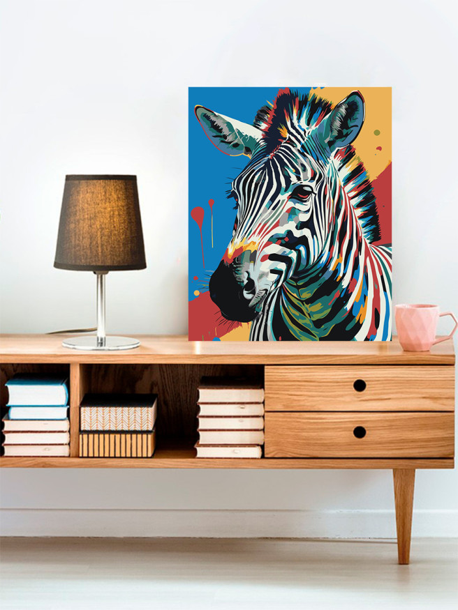 Raqamlar bo&amp;#039;yicha rasm &amp;quot;Zebra&amp;quot;