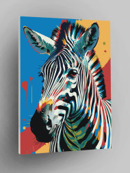 Raqamlar bo'yicha rasm "Zebra"