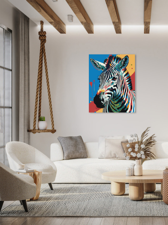 Raqamlar bo&amp;#039;yicha rasm &amp;quot;Zebra&amp;quot;