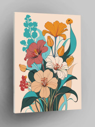 Картина по номерам &amp;quot;Нежный букет цветов&amp;quot;