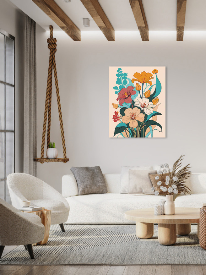 Картина по номерам &amp;quot;Нежный букет цветов&amp;quot;