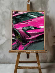 Постер на холсте &amp;quot;Розовый дрифт&amp;quot;