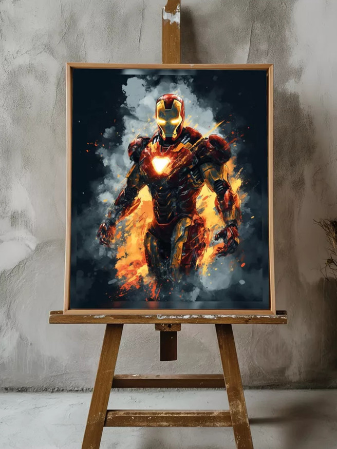 Постер на холсте &amp;quot;Железный герой&amp;quot;