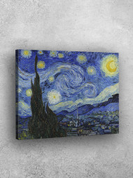 Постер на холсте "Ван Гог – Звёздная ночь"