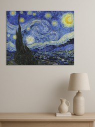 Постер на холсте "Ван Гог – Звёздная ночь"