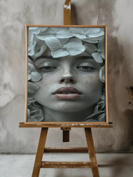 Holstga bosilgan poster &quot;Yuzdagi gul jimjimasi&quot;