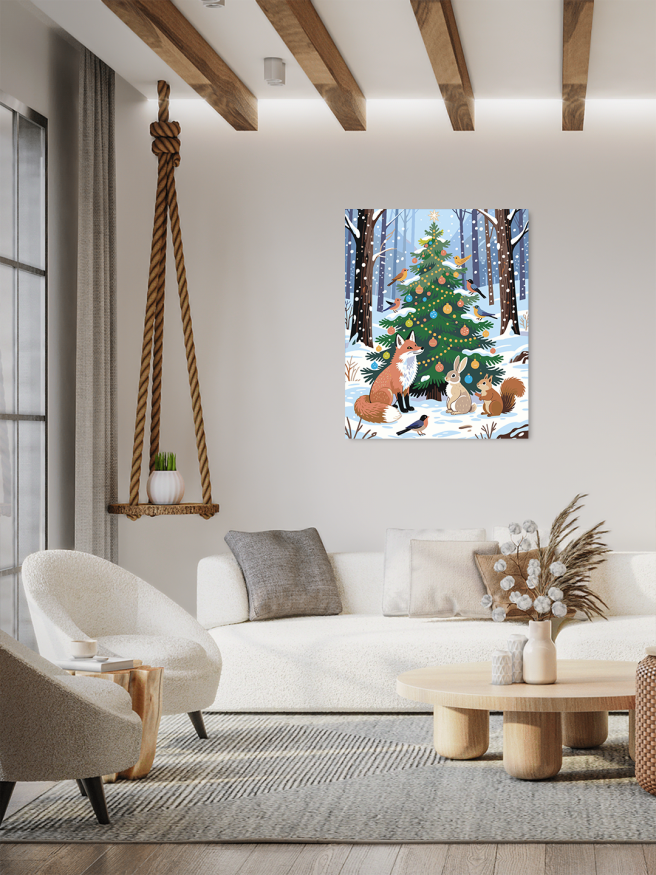 Raqamlar bo‘yicha rasm &amp;quot;Hayvonlar archa yonida&amp;quot;