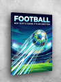 Holstga bosilgan poster &amp;quot;Parvozdagi futbol to‘pi&amp;quot;