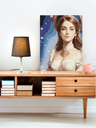 Raqamlar bo&#039;yicha rasm &quot;Yosh malika&quot;