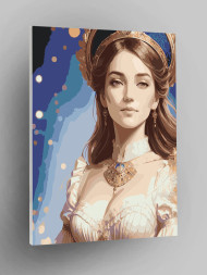 Raqamlar bo&#039;yicha rasm &quot;Yosh malika&quot;