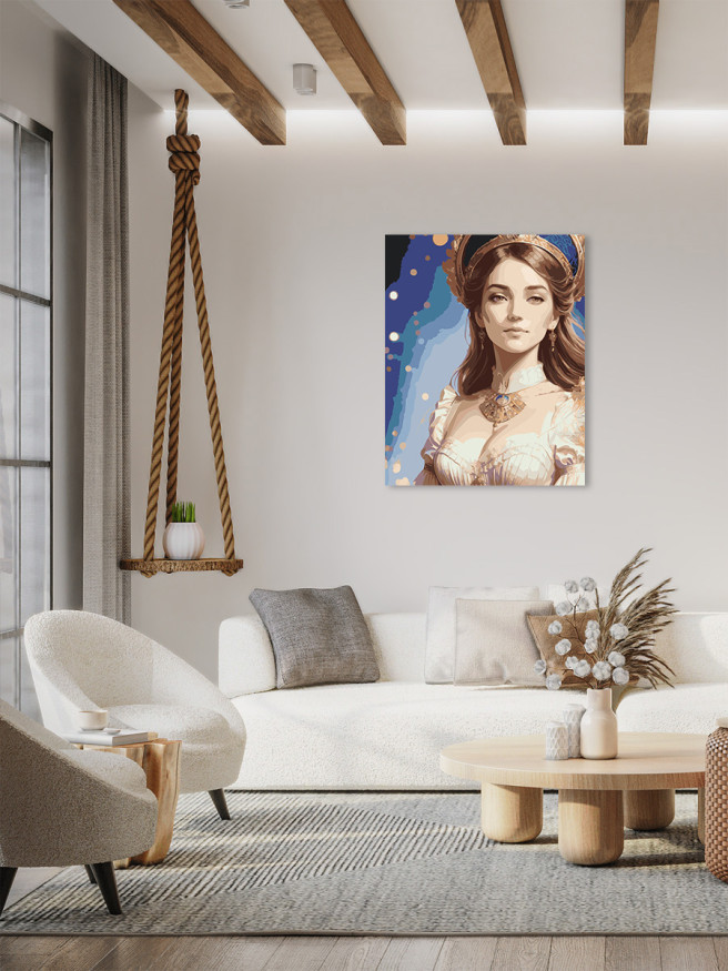 Raqamlar bo&amp;#039;yicha rasm &amp;quot;Yosh malika&amp;quot;