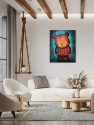 Raqamlar bo'yicha rasm "G'azablangan ayiq"