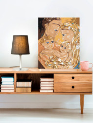 Raqamlar bo'yicha rasm "Katta ko'zli oila"