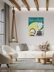 Raqamlar bo&#039;yicha rasm &quot;Rik va Morti&quot;