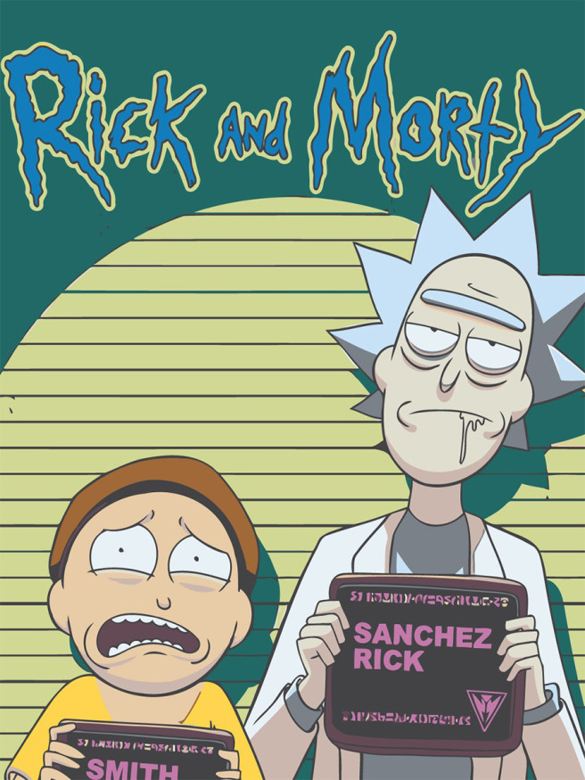 Raqamlar bo&amp;#039;yicha rasm &amp;quot;Rik va Morti&amp;quot;