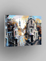 Картина по номерам &amp;quot;Улицы  с рельсами&amp;quot;