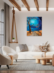 Raqamlar bo&#039;yicha rasm &quot;Bargsiz daraxt&quot;