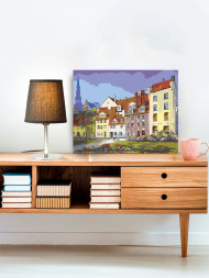 Картина по номерам &amp;quot;Четырёхэтажный дом&amp;quot;