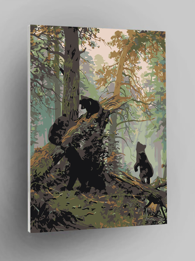 Raqamlar bo&amp;#039;yicha rasm &amp;quot;O&amp;#039;rmonda ayiqlar&amp;quot;