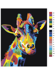Картина по номерам &amp;quot;Жираф&amp;quot;