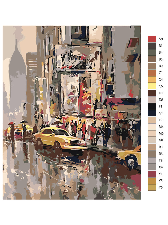 Raqamlar bo&amp;#039;yicha rasm &amp;quot;Shahar manzarasi&amp;quot;