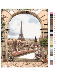 Raqamlar bo&#039;yicha rasm &quot;Parij&quot;