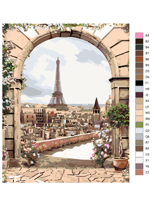 Raqamlar bo&amp;#039;yicha rasm &amp;quot;Parij&amp;quot;