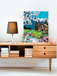 Raqamlar bo&#039;yicha rasm &quot;Tog&#039;larda bahor&quot;