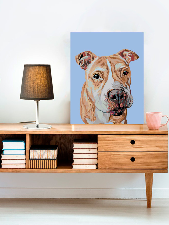 Raqamlar bo&amp;#039;yicha rasm &amp;quot;Pitbul rasmi&amp;quot;