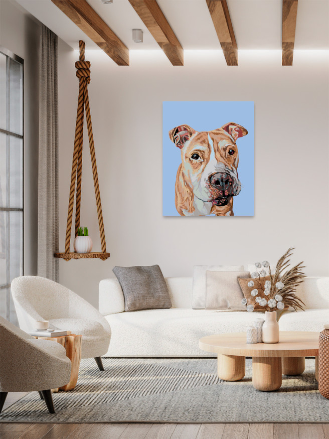 Raqamlar bo&amp;#039;yicha rasm &amp;quot;Pitbul rasmi&amp;quot;