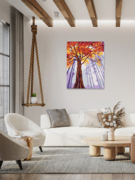 Raqamlar bo&#039;yicha rasm &quot;Baland daraxt&quot;