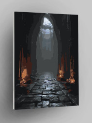 Картина по номерам &amp;quot;Каменная улочка&amp;quot;