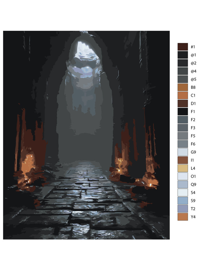 Raqamlar bo&amp;#039;yicha rasm &amp;quot;Tosh ko&amp;#039;cha&amp;quot;