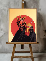 Постер на холсте &amp;quot;Дарт Мол на перекусе&amp;quot;