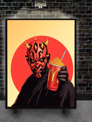 Постер на холсте &amp;quot;Дарт Мол на перекусе&amp;quot;