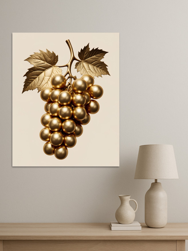 Постер на холсте &amp;quot;Золотая гроздь винограда&amp;quot;