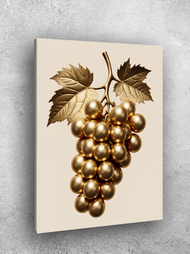 Постер на холсте &amp;quot;Золотая гроздь винограда&amp;quot;
