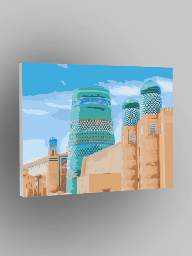 Raqamlar bo‘yicha rasm &amp;quot;Xiva. Gumbazlar va minoralar&amp;quot;