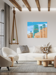 Raqamlar bo‘yicha rasm &quot;Xiva. Gumbazlar va minoralar&quot;