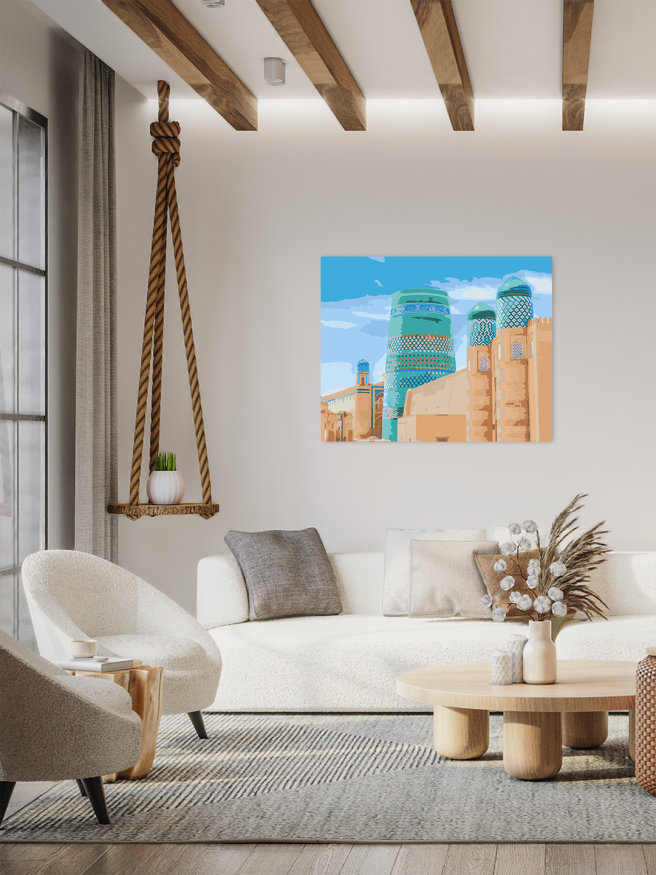 Raqamlar bo‘yicha rasm &amp;quot;Xiva. Gumbazlar va minoralar&amp;quot;