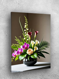 Holstga bosilgan poster &quot;Nofis vaza gullari&quot;