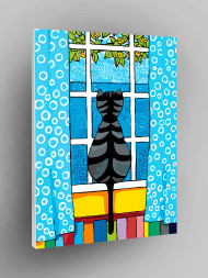 Картина по номерам &amp;quot;Кошка у окна&amp;quot;