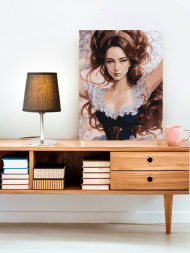 Raqamlar bo&#039;yicha rasm &quot;Aqlli qiz&quot;