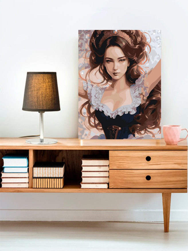 Raqamlar bo&amp;#039;yicha rasm &amp;quot;Aqlli qiz&amp;quot;