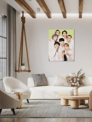 Raqamlar bo&#039;yicha rasm &quot;BTS&quot;