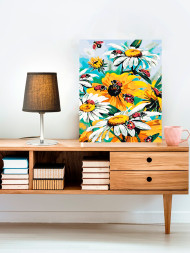 Raqamlar bo&#039;yicha rasm &quot;Yorqin moychehcaklar&quot;