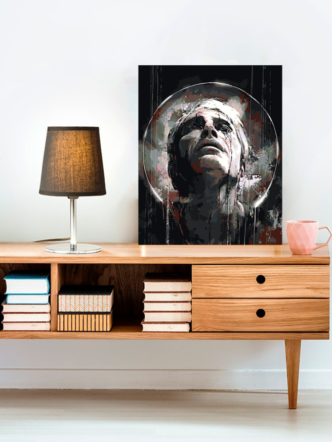 Raqamlar bo&amp;#039;yicha rasm &amp;quot;Osmonga qarayotgan erkak&amp;quot;