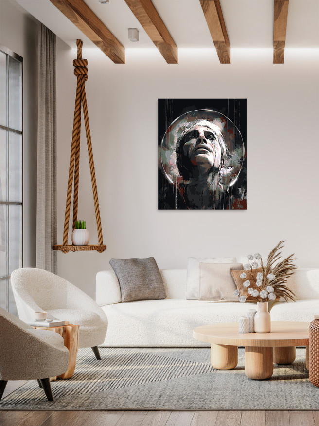 Raqamlar bo&amp;#039;yicha rasm &amp;quot;Osmonga qarayotgan erkak&amp;quot;