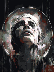 Картина по номерам &amp;quot;Мужчина смотрит в небеса&amp;quot;